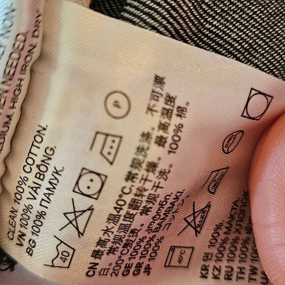 🎁free with purchase H&m plaid long sleeve longer style shirt - Picture 7 of 8